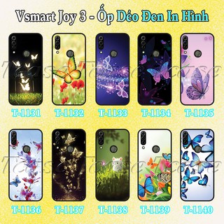 Ốp lưng Vsmart Joy 3 dẻo đen in hình Bươm Bướm Đẹp