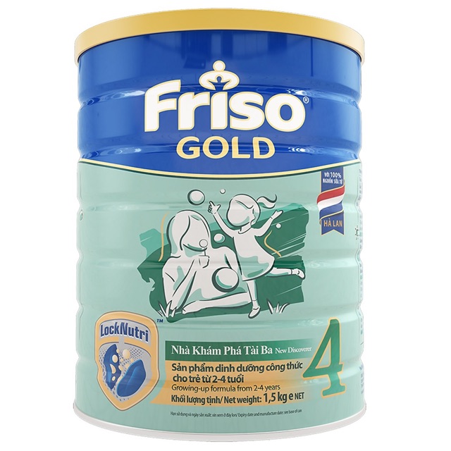 Friso 4-1,5kg dành cho trẻ từ 2-6 tuổi ( tặng 1 bộ lắp ghép xếp hình cho bé )