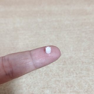 Bánh răng nhựa 8 răng đường kính 4mm cho trục động cơ e58 s168 jy019