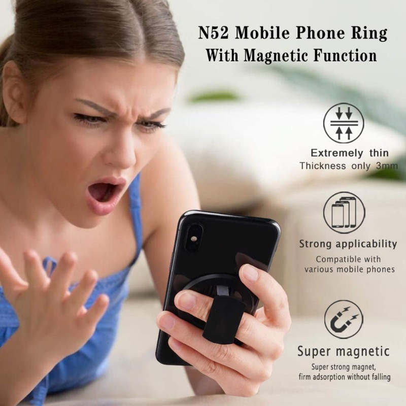 Nhẫn Đỡ Điện Thoại Siêu Mỏng Có Nam Châm Xoay Được | BigBuy360 - bigbuy360.vn