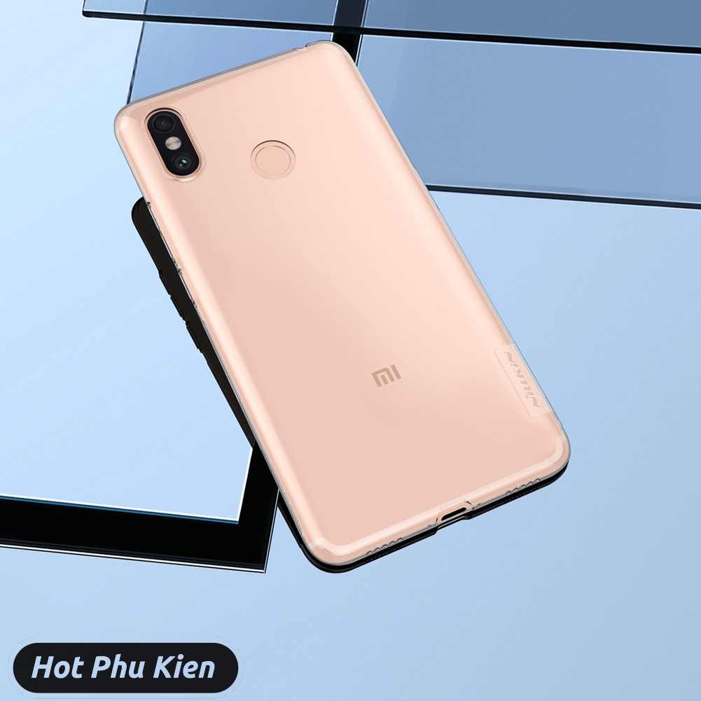 Ốp lưng dẻo Xiaomi Mi Max 3 Nillkin mỏng 0.6 mm (tặng kèm Móc dán đỡ iRing) - Phân phối HotPhuKien