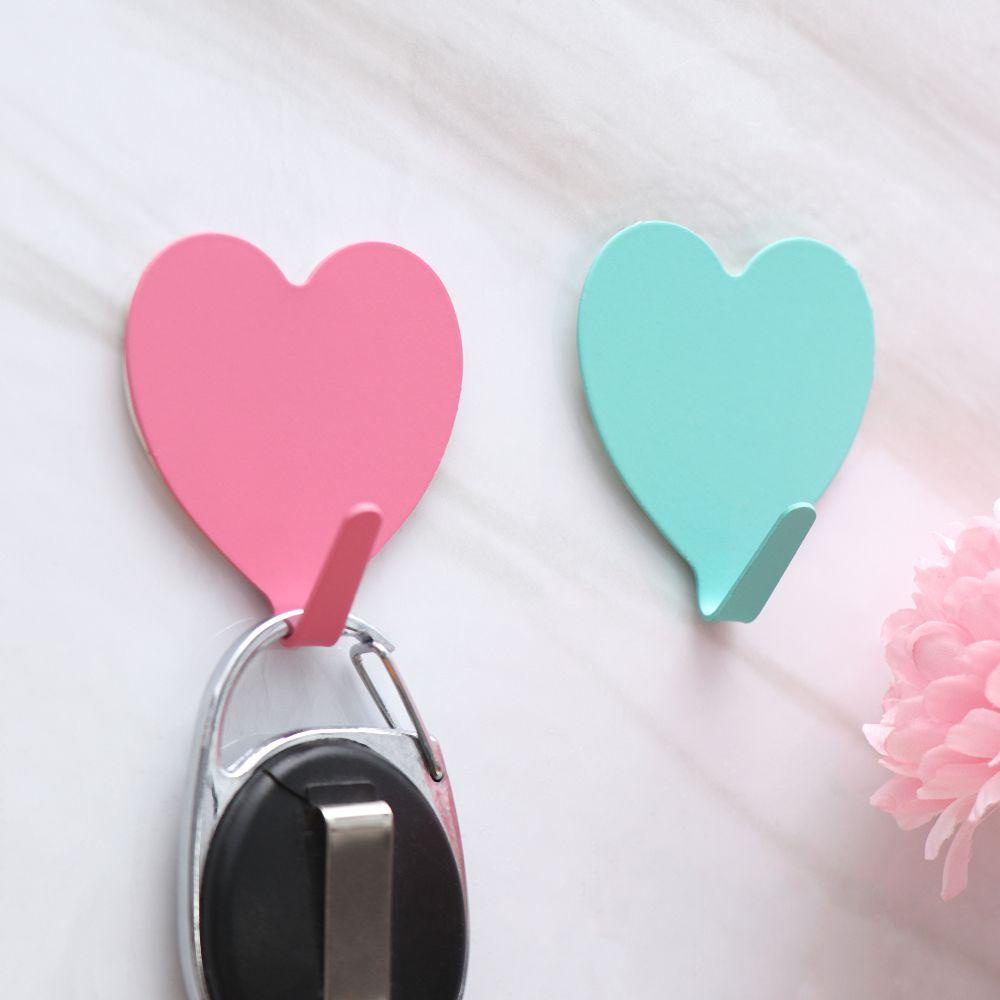 FAY 1 Móc Treo Chìa Khóa Hình Trái Tim Dán Tường Không Để Lại Dấu Vết Giá Đỡ