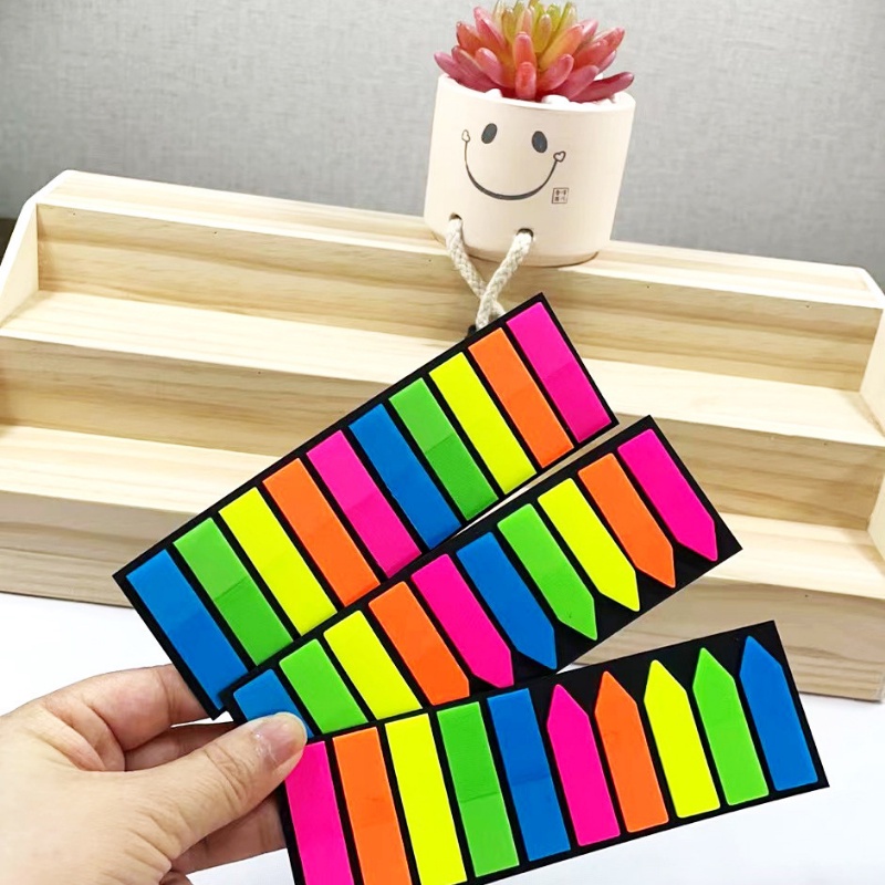 Set 10 Màu - 200 Miếng Dán Tab Đánh Dấu Trang Sách Note (Shop J-ArtPens)