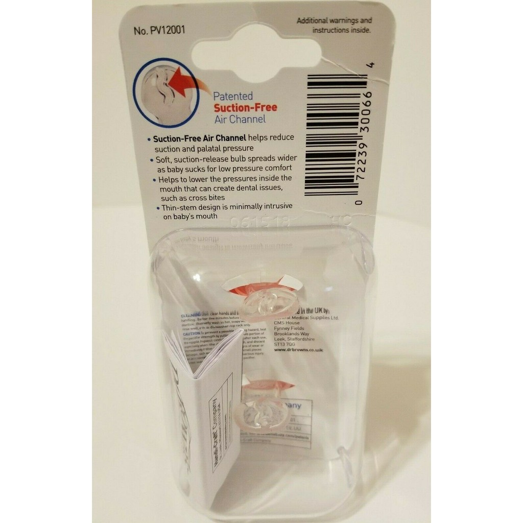 Ti giả Dr Brown 0-6m, 6-12m và 12m+