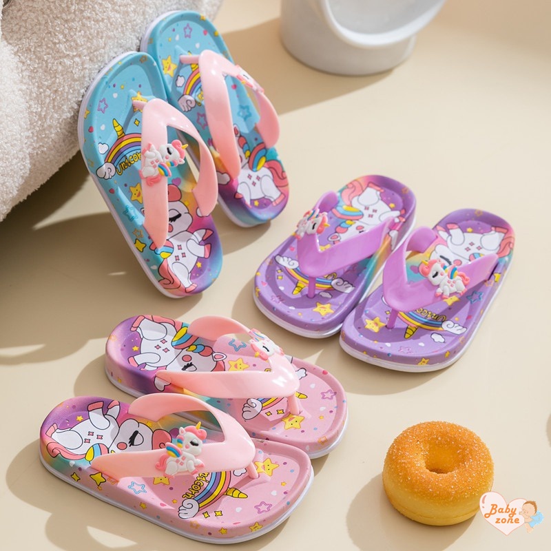 Dép Xỏ Ngón In Hình Hoạt Hình Dễ Thương Cho Bé 1-12 Tuổi