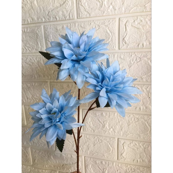 Hoa giả - Cành Cúc pha Lê 3 bông dài 70 cm cao cấp (shop có 2 loại)