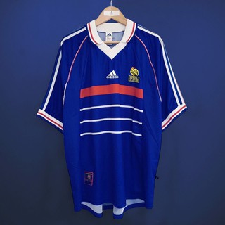 Áo thun bóng đá thể thao pháp 1998 retro s-2xl