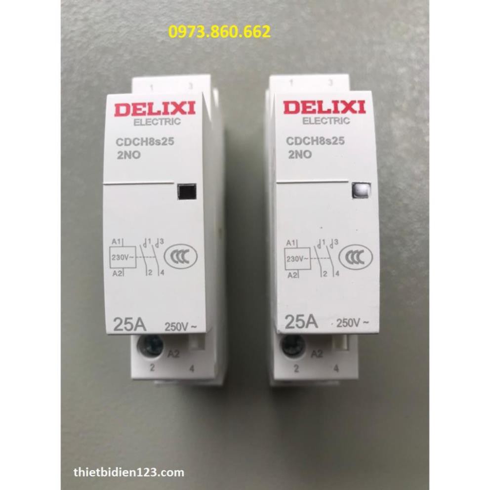 Khởi 1 pha DELIXI 25A - Contactor 1 Pha 25A loại tốt -TBĐ -Thiết bị điện giá tốt