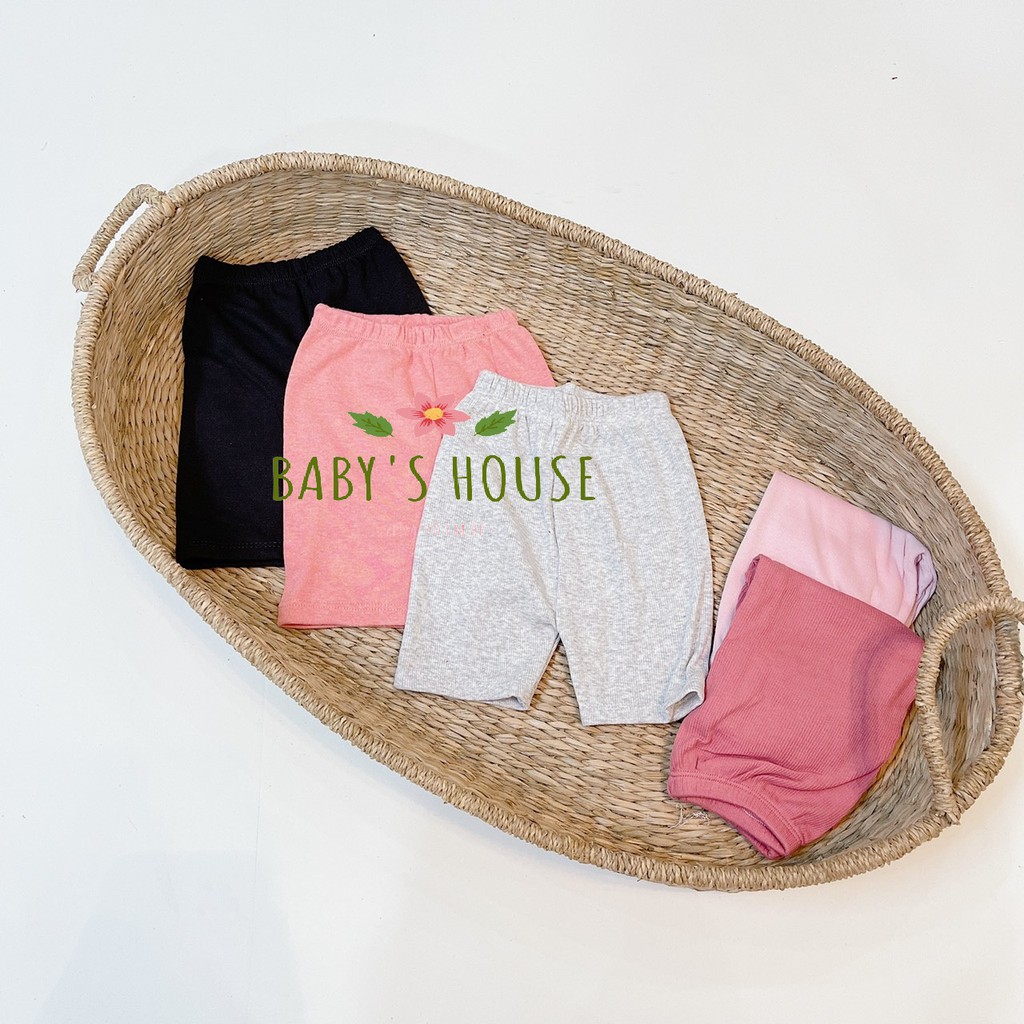 Quần legging đùi màu trơn cho bé gái - Baby's House