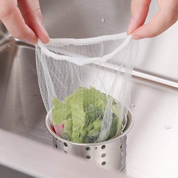 Combo 100 - 500 túi lọc rác bồn rửa chén bát Oenon và miếng thoát sàn OENEN