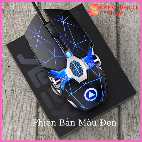 Chuột Cơ Gaming Cao Cấp,Chuột Máy Tính Có Dây Chơi Game Nhạy LED 7 Màu Cực Đẹp DPI 3200