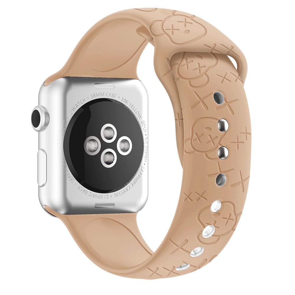 Mới Dây Đeo Đồng Hồ Bằng Silicone Cho iWatch Series SE 8 7 6 5 4 3 2 1 Correa 38MM 40MM 41MM 42MM 44MM 45MM