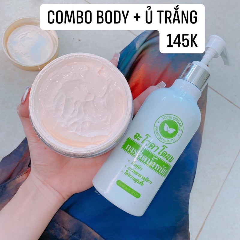 Combo Ủ Bơ & Body Livy's Hồng/Vàng