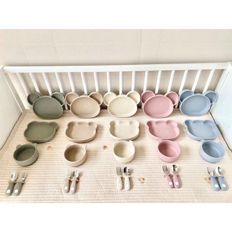 Sét đồ ăn dặm silicone Barot cho bé