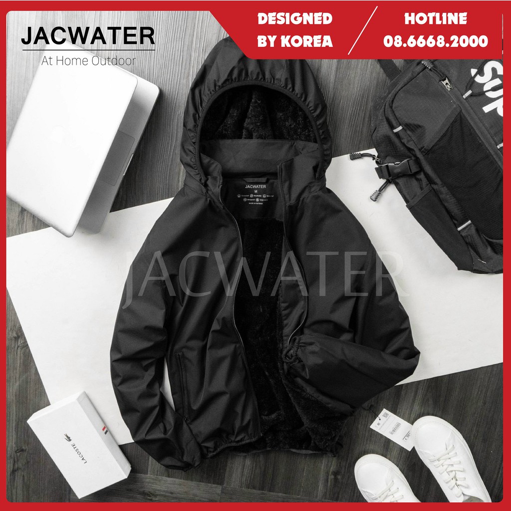 Áo gió lông cừu nam nhẹ chống nước, khoác dù ấm thời trang Hàn Quốc DRAWWIND V480 | BigBuy360 - bigbuy360.vn