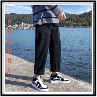 Quần vải jean bò baggy nam quần jean bò baggy nam đen Hottrend 2021 AEShop