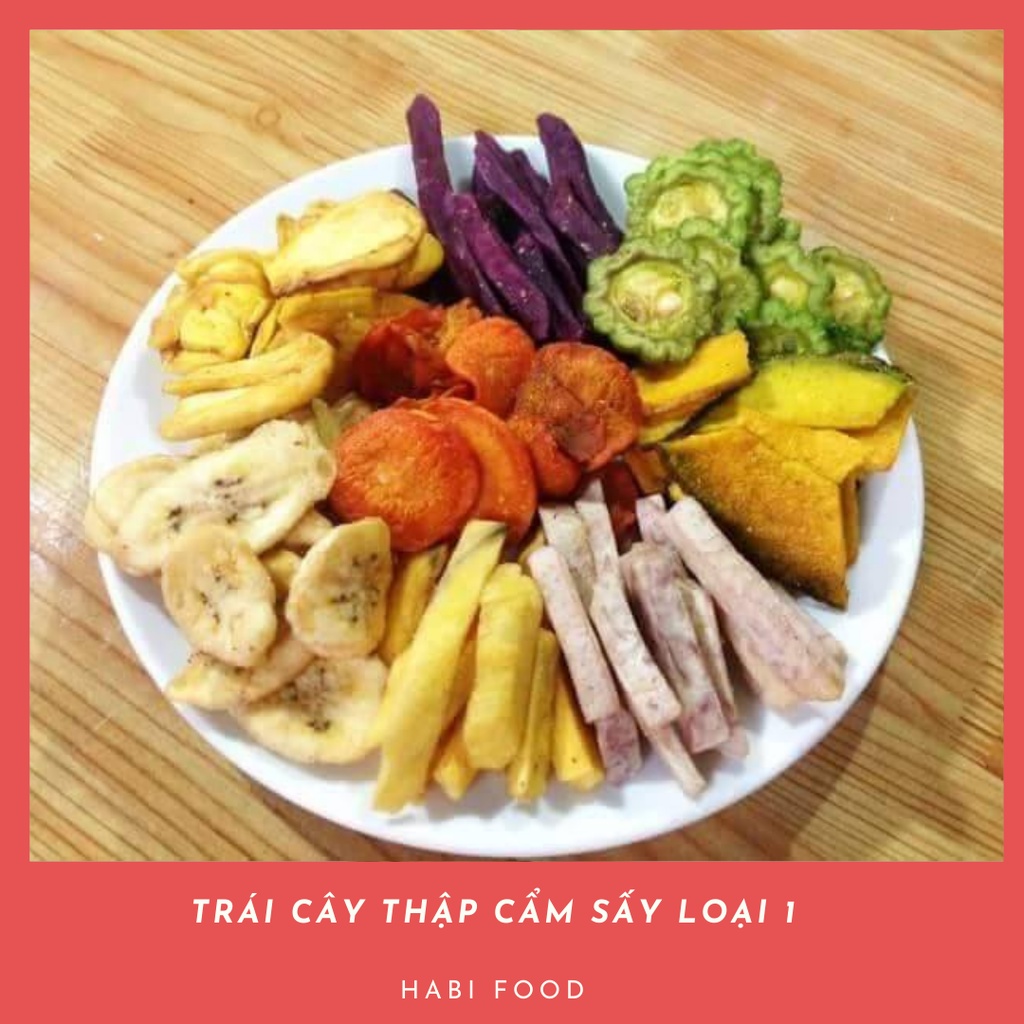 Trái Cây Thập Cẩm Sấy Hàng Loại 1 Túi Zip 250gr