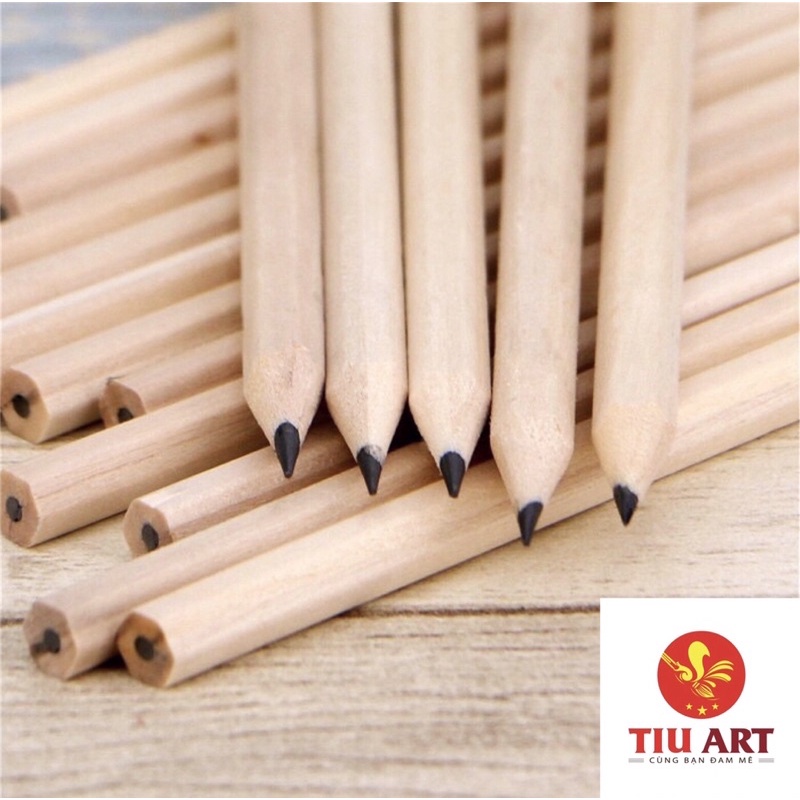 [Set 5 chiếc] Bút chì gỗ lục giác HB cho học sinh