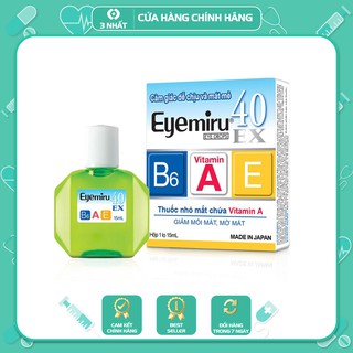 Dung dịch nhỏ mắt Eyemiru lọ 15ml, dưỡng mắt tránh tình trạng căng mắt, mỏi mắt
