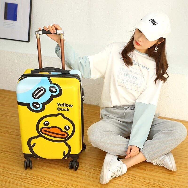 Hàng Nhập Khẩu_Vali Kéo cho bé Vịt Vàng, Thỏ Hồng minion  3 cảm xúc dễ thương cho bé giá rẻ nhất shopee