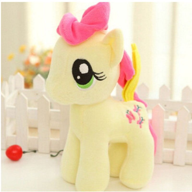 MY LITTLE PONY Thú Nhồi Bông Hình Con Ngựa Pony Màu Cầu Vồng