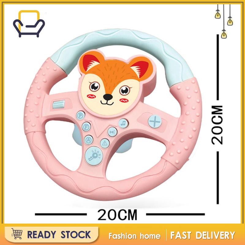 Đồ chơi vô lăng xe hơi có hiệu ứng âm thanh và âm thanh vui nhộn cho bé