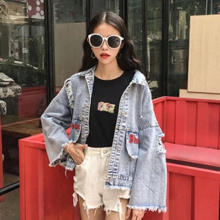 Áo khoác jean ulzzang siêu ngầu