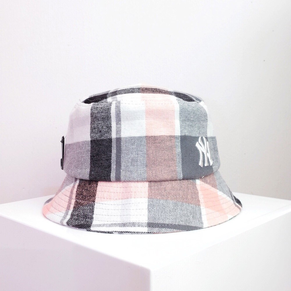 Nón bucket chính hãng, mũ bucket kẻ Hàn Quốc cá tính - TẶNG KÈM HỘP CHÍNH HÃNG