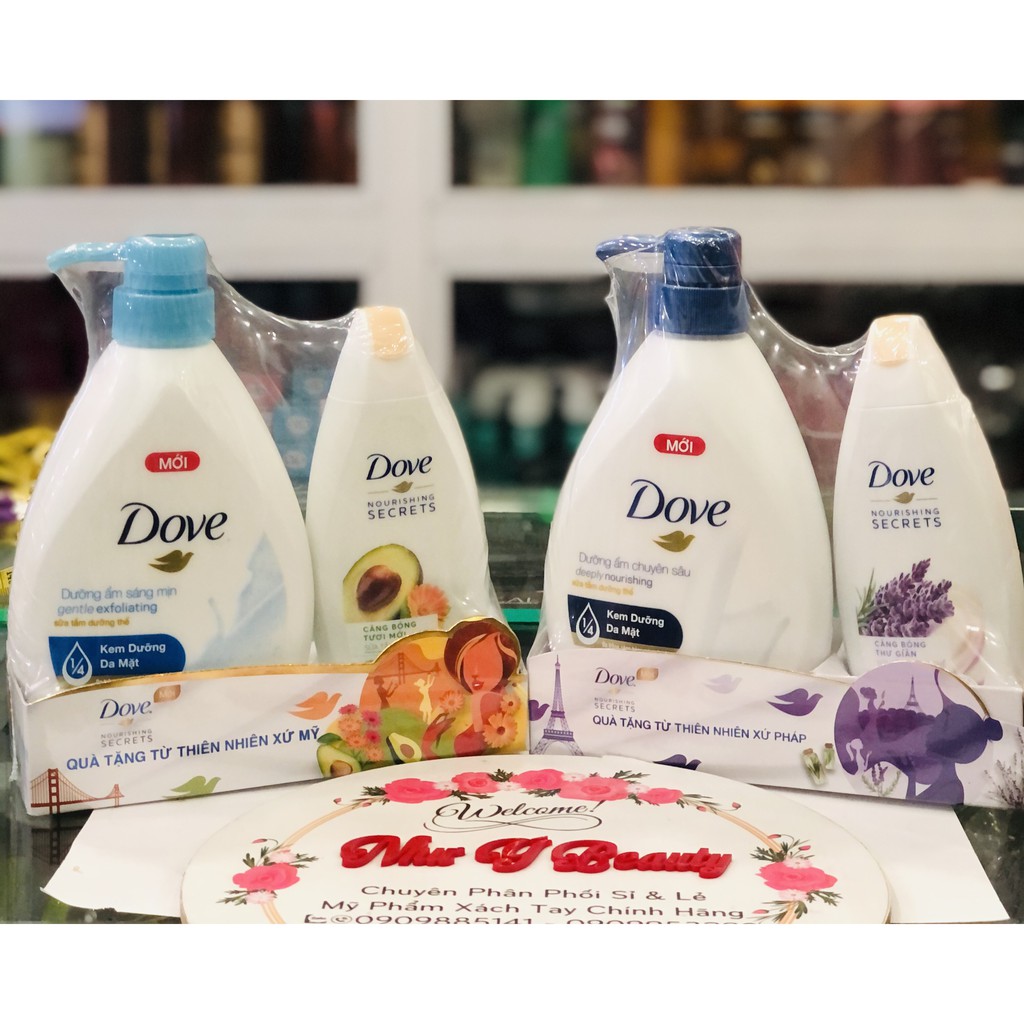 Bộ Sữa Tắm Dove 530g Tặng Dove 120g