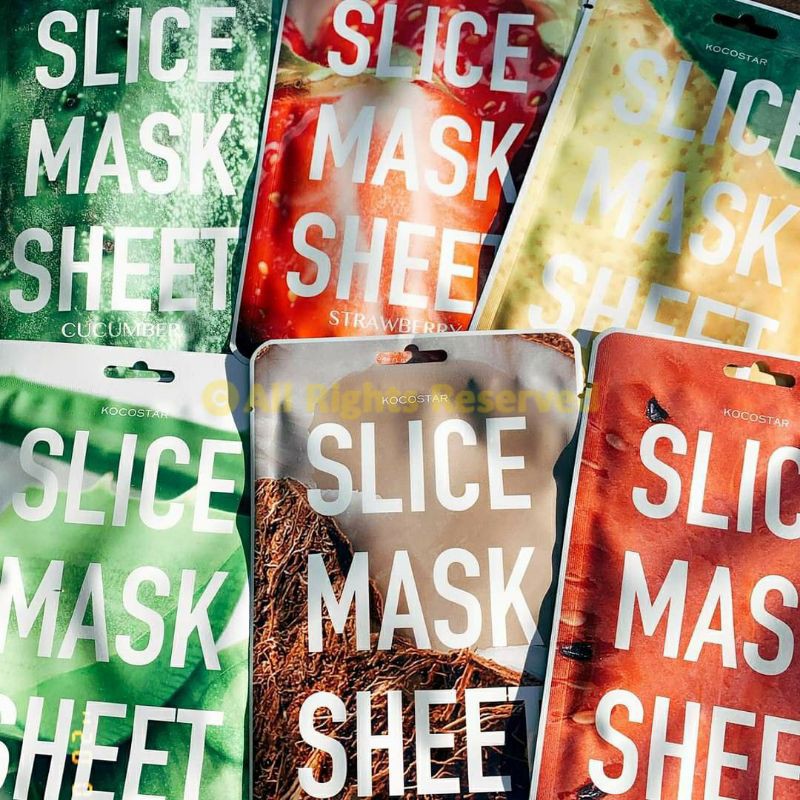 (GRAB / NOWSHIP) (DATE 02-04-2022) Mặt Nạ Kocostar Slice Mask Sheet Coconut Dưỡ.ng Ẩm 20ml