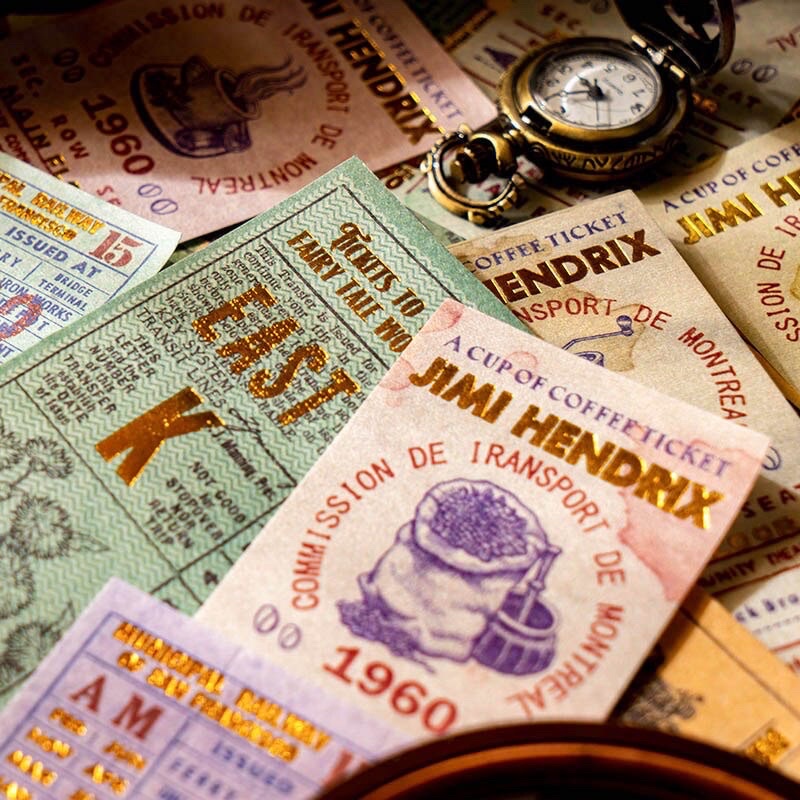 Set 25 Tờ Giấy Kraft Vintage Có Nhũ Vàng Giấy Nền Mini Sang Trọng Cổ Điển Độc Đáo Trang Trí Sổ Tay Không Trùng Mẫu