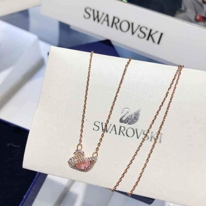 Set lắc tay và dây chuyền Swarovski thiên nga