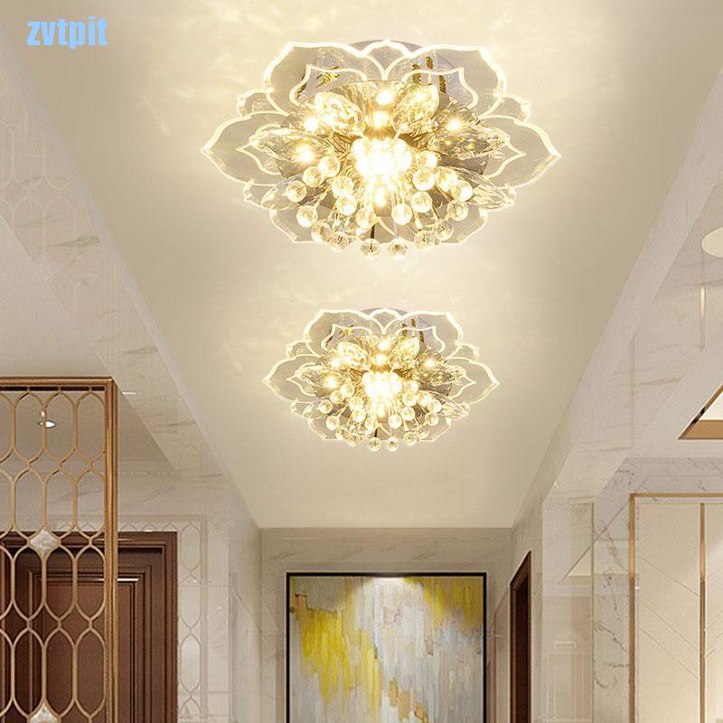 Đèn Led Pha Lê Treo Trần Nhà 20cm 9w Hiện Đại