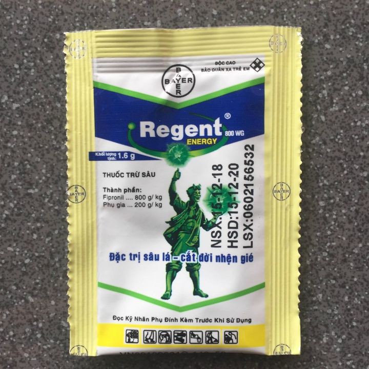 Regent 800WG(gói 1.6gr)Thuốc trừ rầy, nhện, kiến, gián mối, bọ chét, ve chó