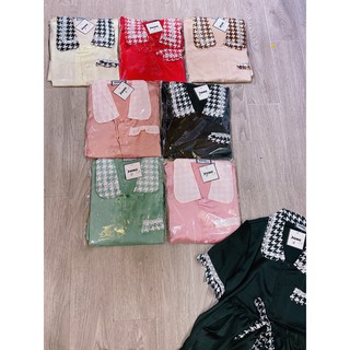 Bộ Đồ Pijama Lụa 💖ĐƠN GIẢN LỊCH THIỆP💖 Phối Den
