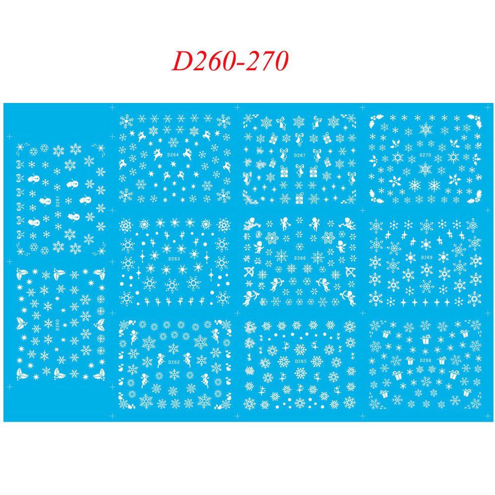LAY Set 11 Decal Nước Dán Móng Chủ Đề Giáng Sinh
