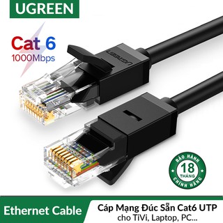 Cáp Mạng Lan Cat6 UTP 1Gbps dài 15m đến 30m Chính Hãng Ugreen