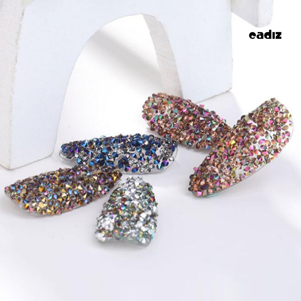 [Hàng mới về] Bộ 1440 hạt đá giả kim cương cứng sáng lấp lánh trang trí móng nghệ thuật thân thiện với môi trường