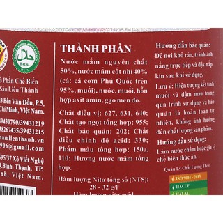 2 Chai Nước Mắm Liên Thành Nhãn Bạc 600ml