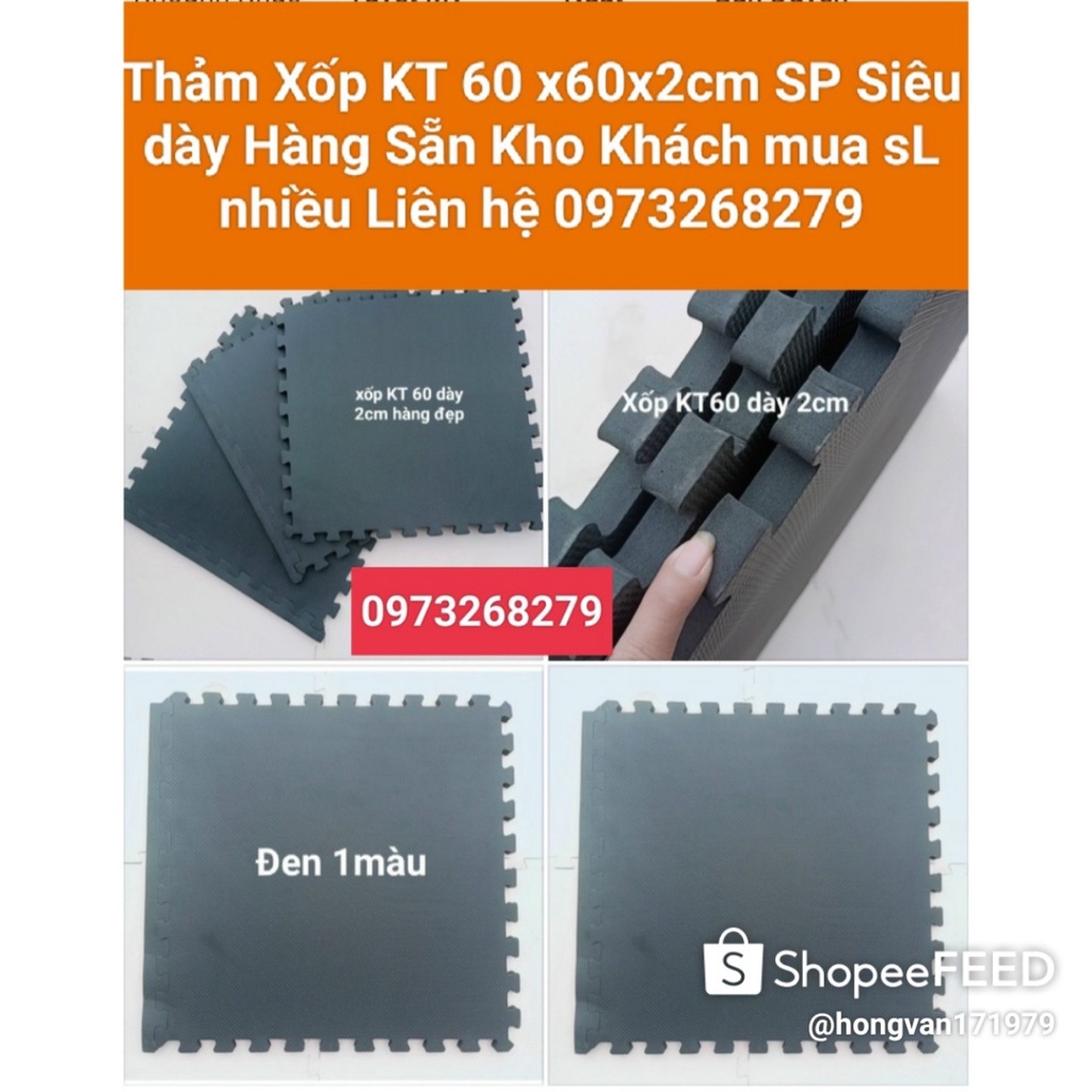Xốp trải sàn KT 60x60 dày 2cm siêu dày số thuộc hàng có lỗi tùy tấm giá 26000