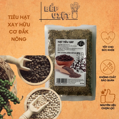 Tiêu hạt xay hữu cơ ICHII Đắk nông sản xuất theo tiêu chuẩn vietgap gói 20g