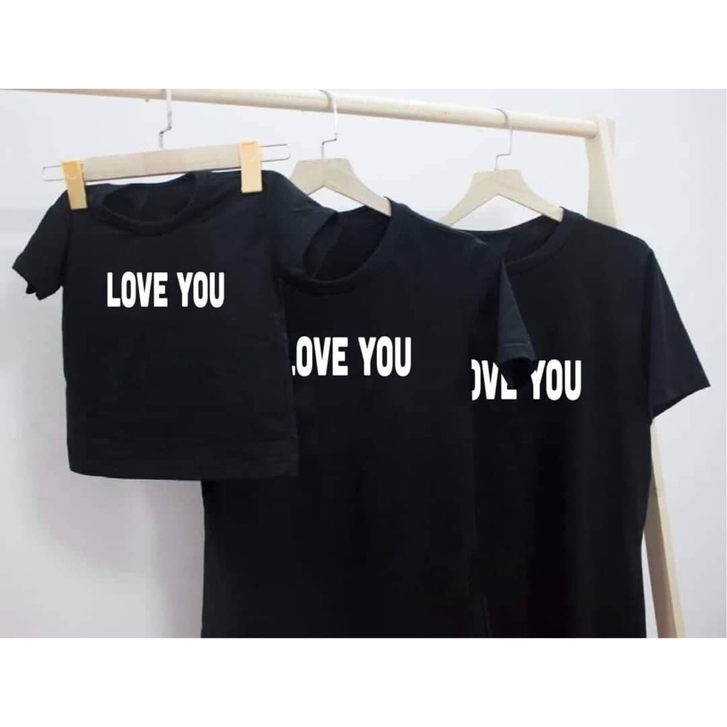Áo Thun Gia Đinh LOVE YOU đủ size từ 8kg tới 100kg
