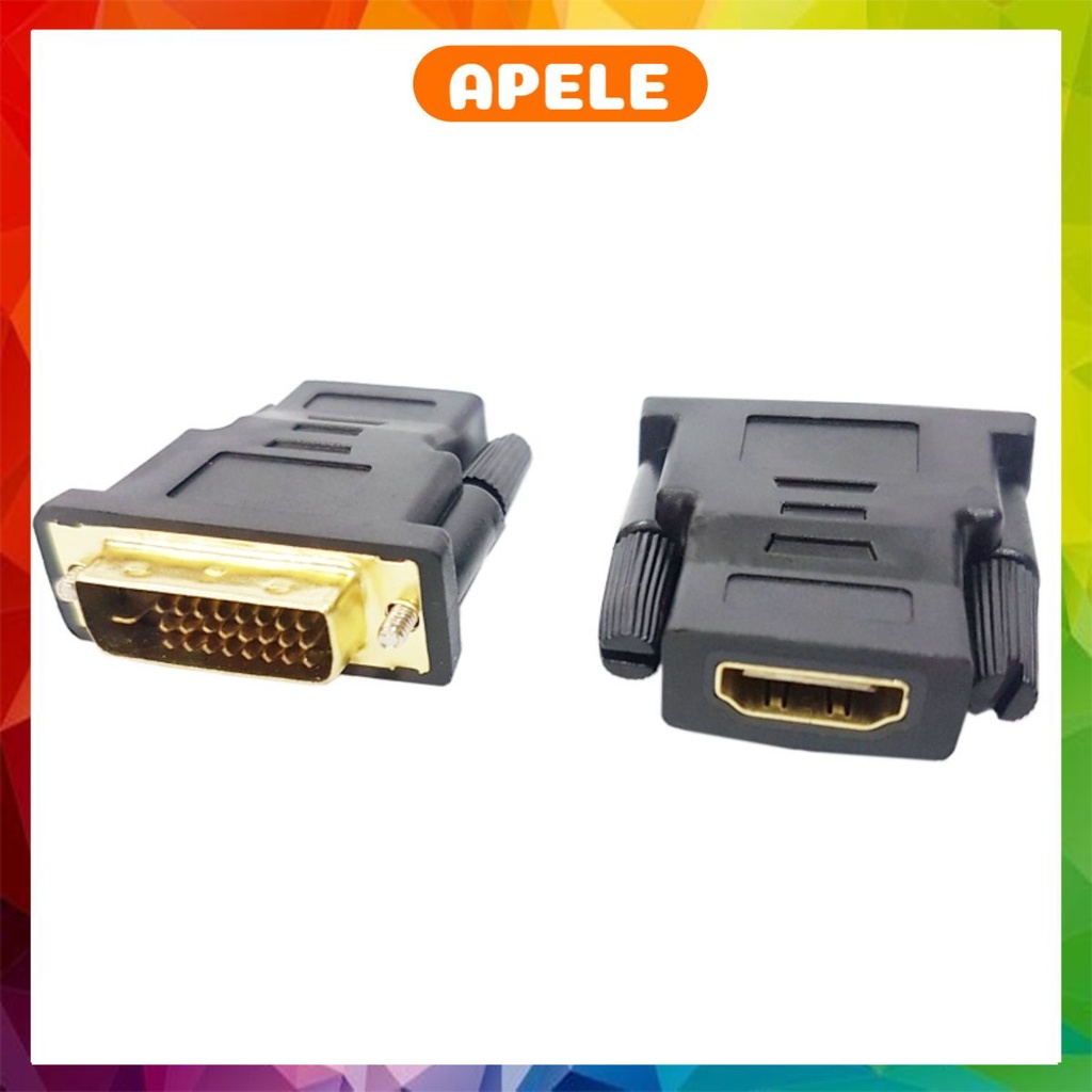 Đầu chuyển DVI HDMI chuyển đổi tín hiệu từ đầu DVI 24+1 24+5 sang HDMI loại tốt APELE