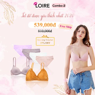 Combo nội y siêu tiết kiệm loirechic cb2 tặng kèm voucher ưu đãi