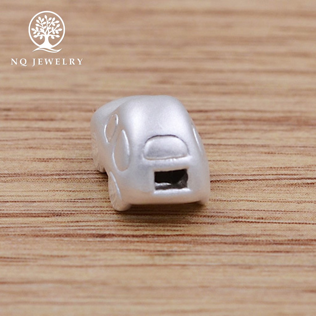 Charm bạc mô hình 3D xe hơi xỏ ngang - NQ Jewelry