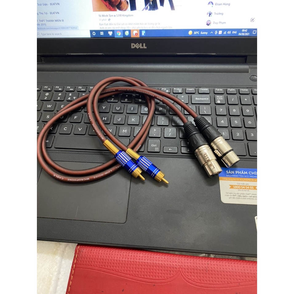 DÂY CANON 2 ĐẦU - DÂY CANON -AV - GIÁ 1 CẶP