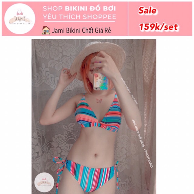 BIKINI 2 MẢNH QUẦN TAM GIÁC ĐỒ BƠI TAM GIÁC ĐI BIỂN JAMI - MM32