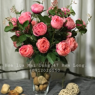 Cành hồng lụa cao cấp - cành hồng rời