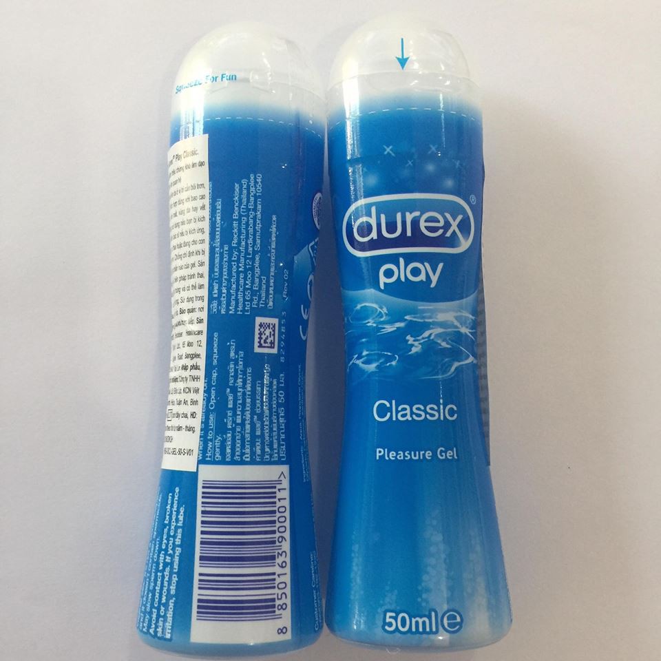 2 tuýp gel bôi trơn Durex Play Classic 50ml/1 tuýp