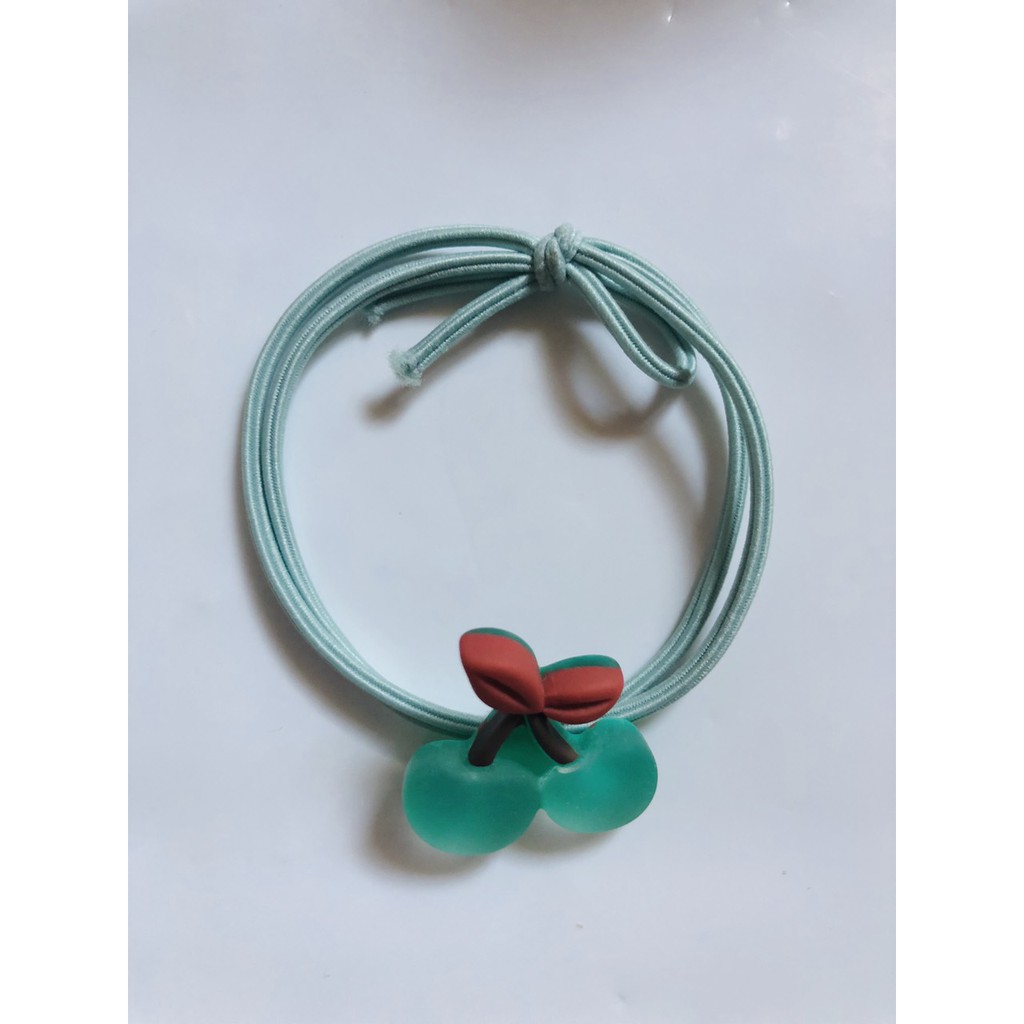 1 dây cột tóc quả chery nhiều màu - giao màu ngẫu nhiên